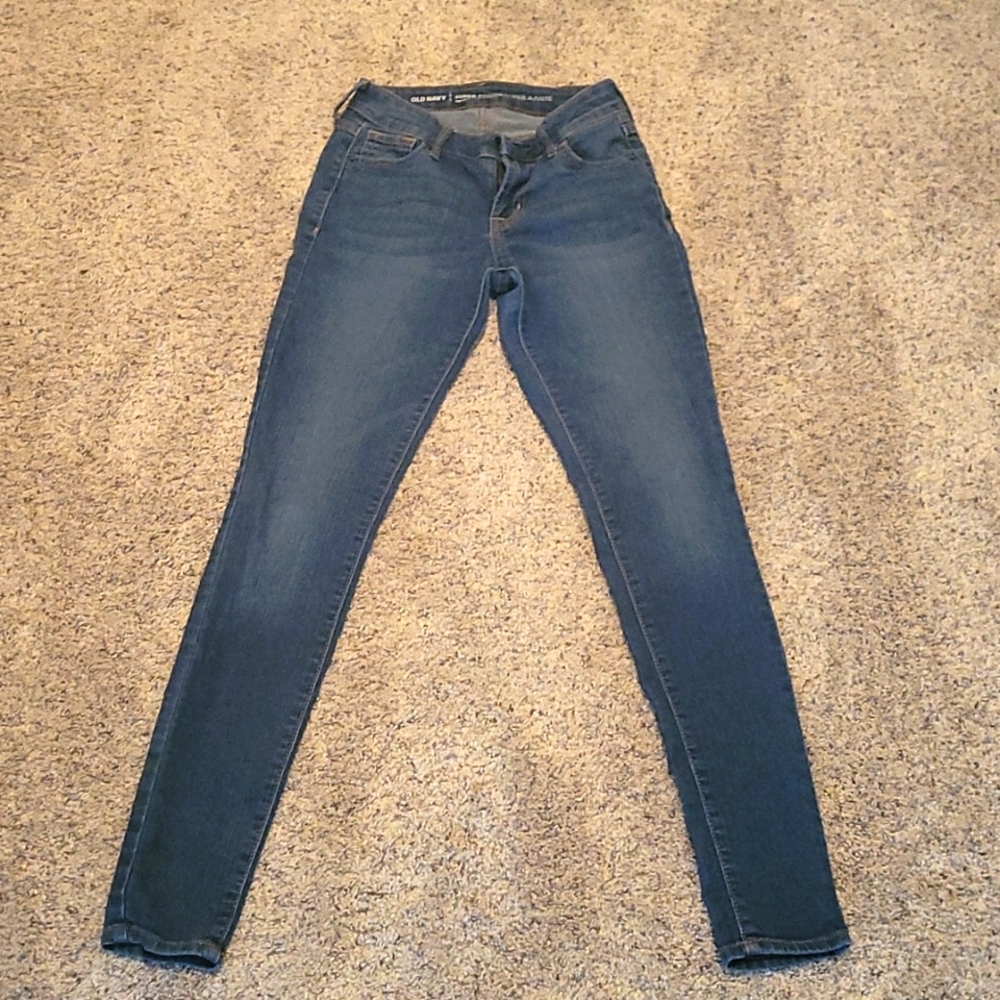 Old Navy Blue Super Skinny Jeans. Size: 0 Regular